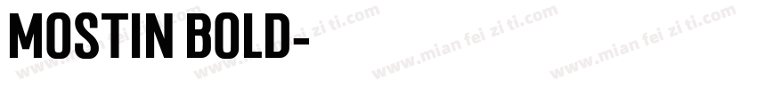 mostin bold字体转换